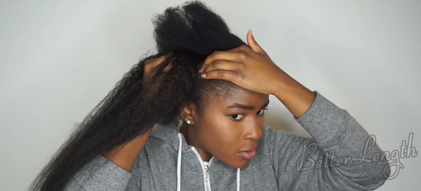 How to Do Feed In Braids Without Using Braiding Hair On Short 4c Natural Hair_3