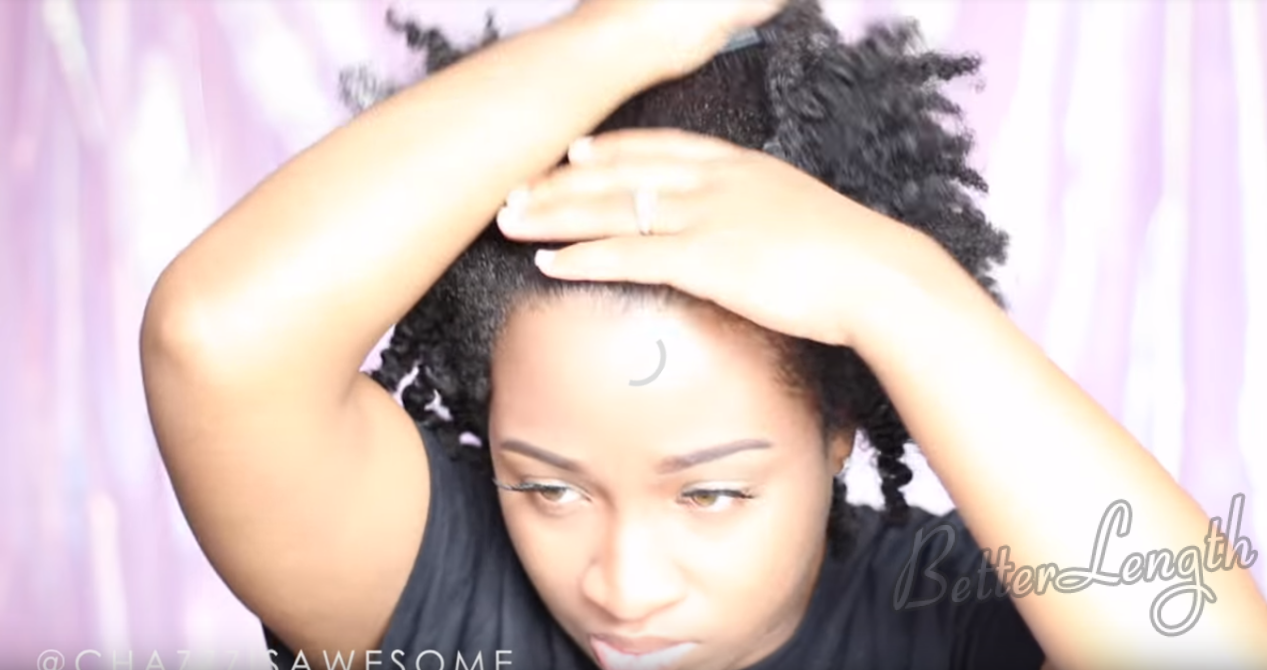 How to Do A Warrior Goddess Natural Hair Updo with Clip Ins_3