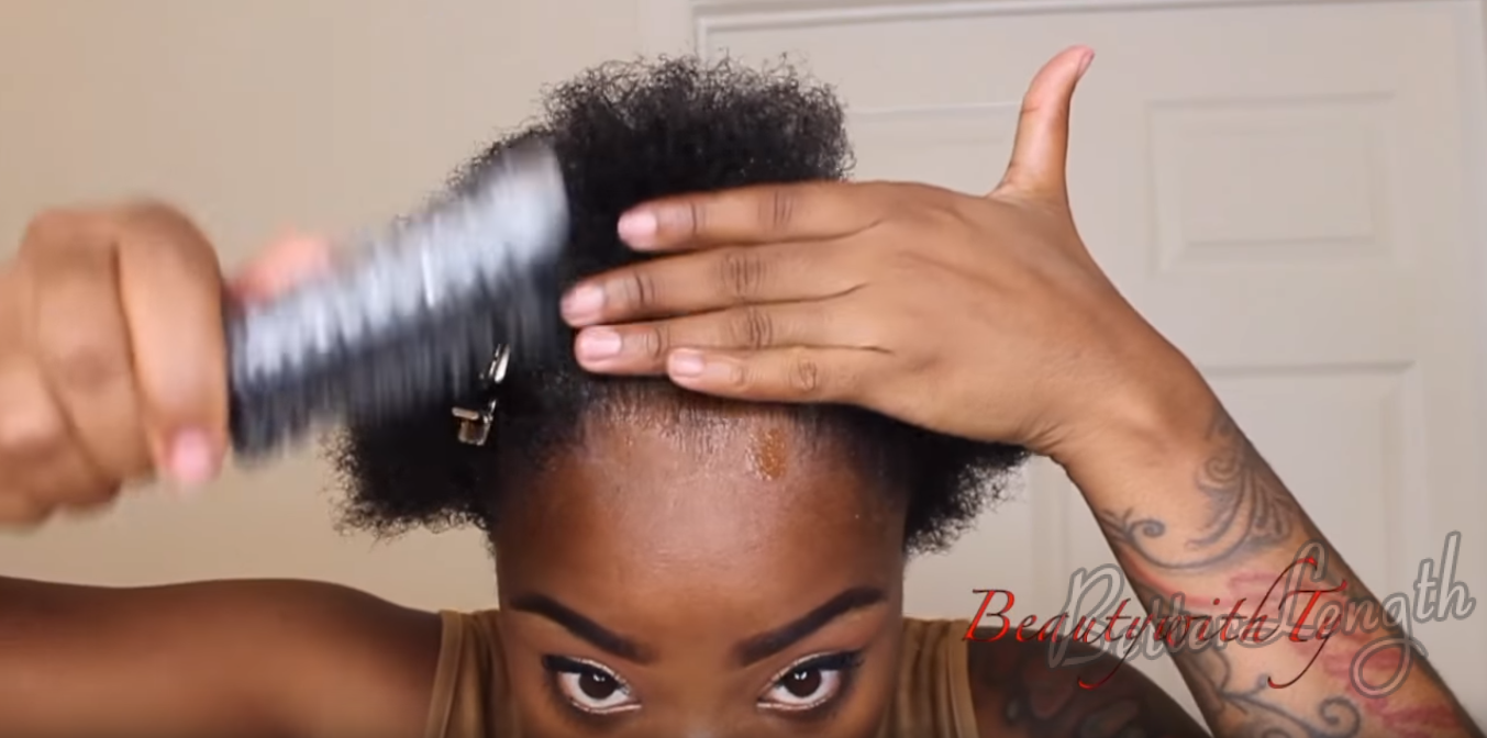 How to Do Easy Hairstyle with Kinky Coarse Clip-ins_4