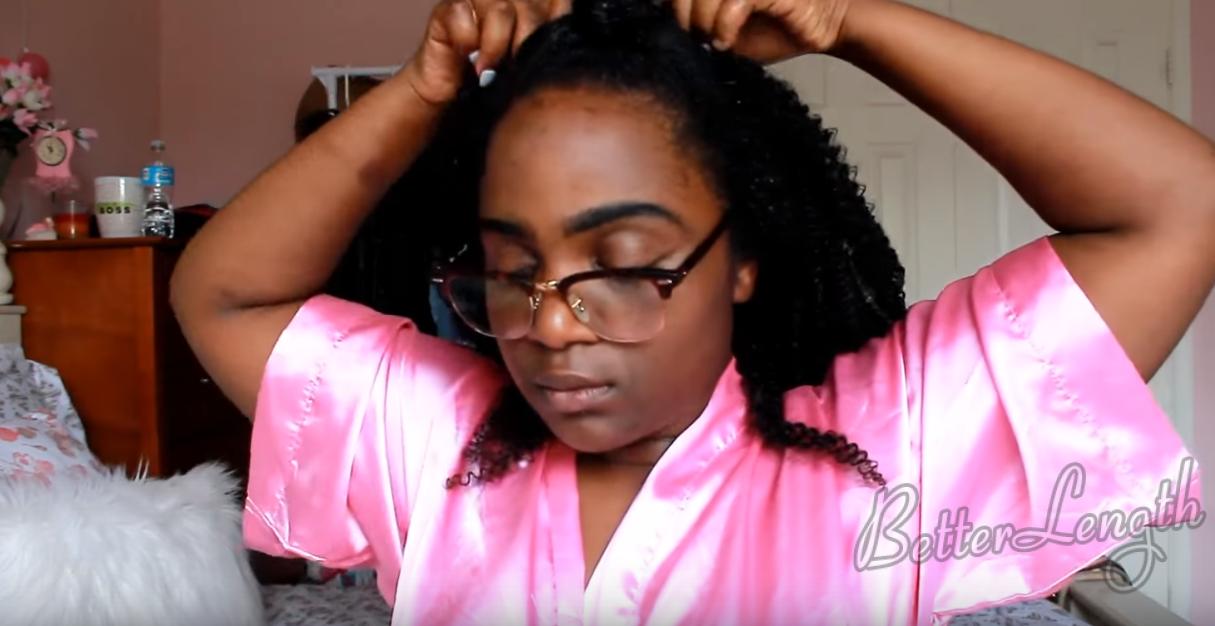 How to Blend Clip Ins with Short Natural Hair_5