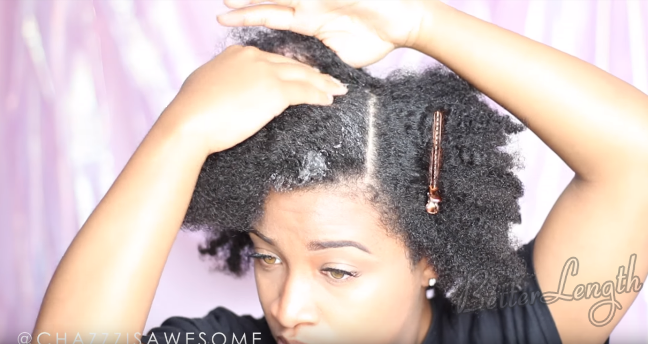 How to Do A Warrior Goddess Natural Hair Updo with Clip Ins_5