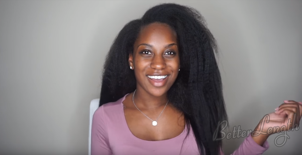 How to Do A Ponytail with Kinky Straight Clip-ins_6