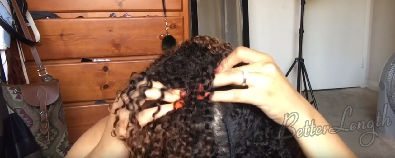 How To Install Clip Ins on Short Natural Hair_6
