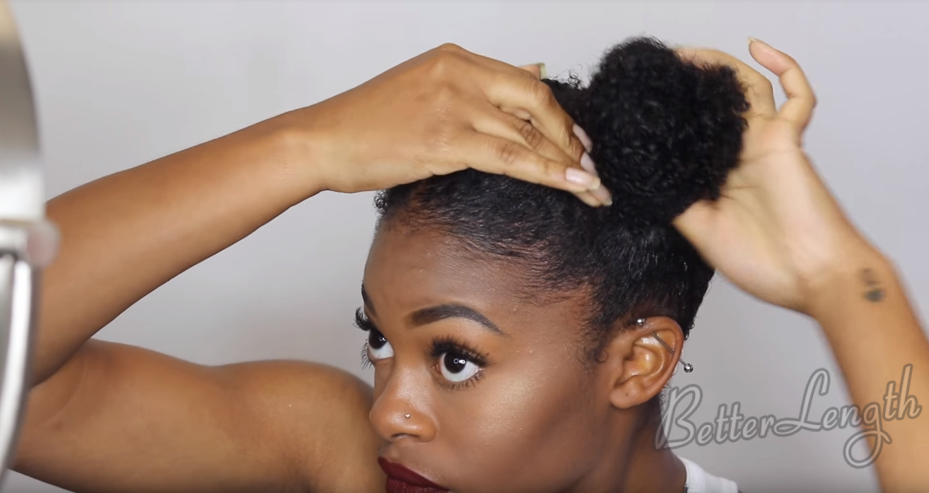 Easy Space Buns Tutorial with Clip-ins_7