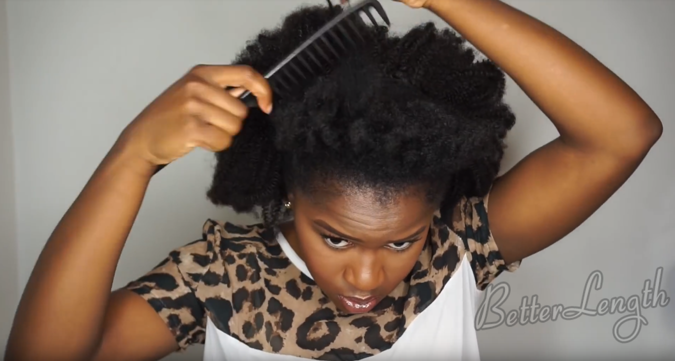 How to Do A Quick And Easy Style using Betterlength Kinky Coily Clip-ins_7