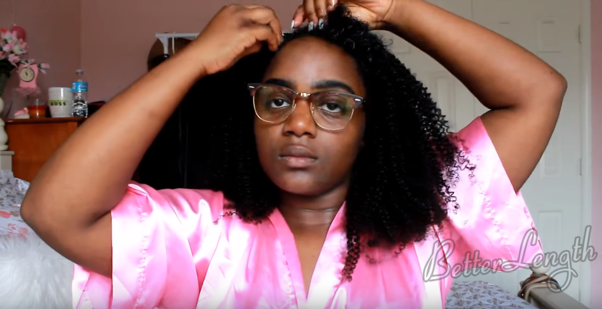 How to Blend Clip Ins with Short Natural Hair_8