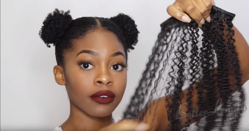 Easy Space Buns Tutorial with Clipins BetterLength Hair