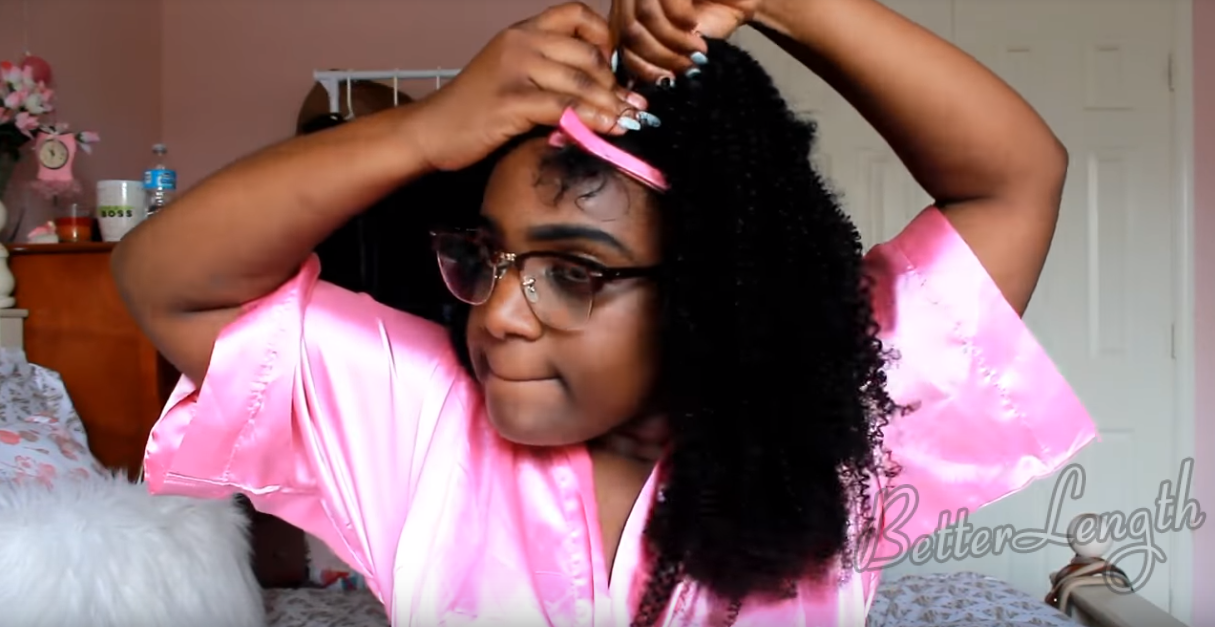 How to Blend Clip Ins with Short Natural Hair_9
