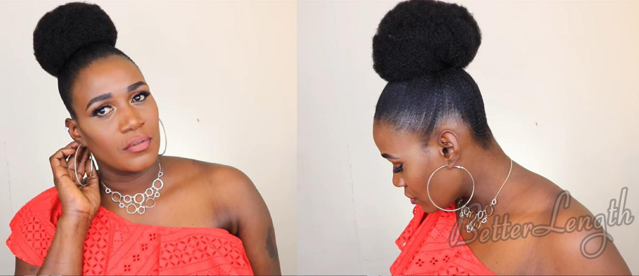 faux afro puff 2 - 7 Best Protective Hairstyles That Actually Protect Natural Hair for Black Women