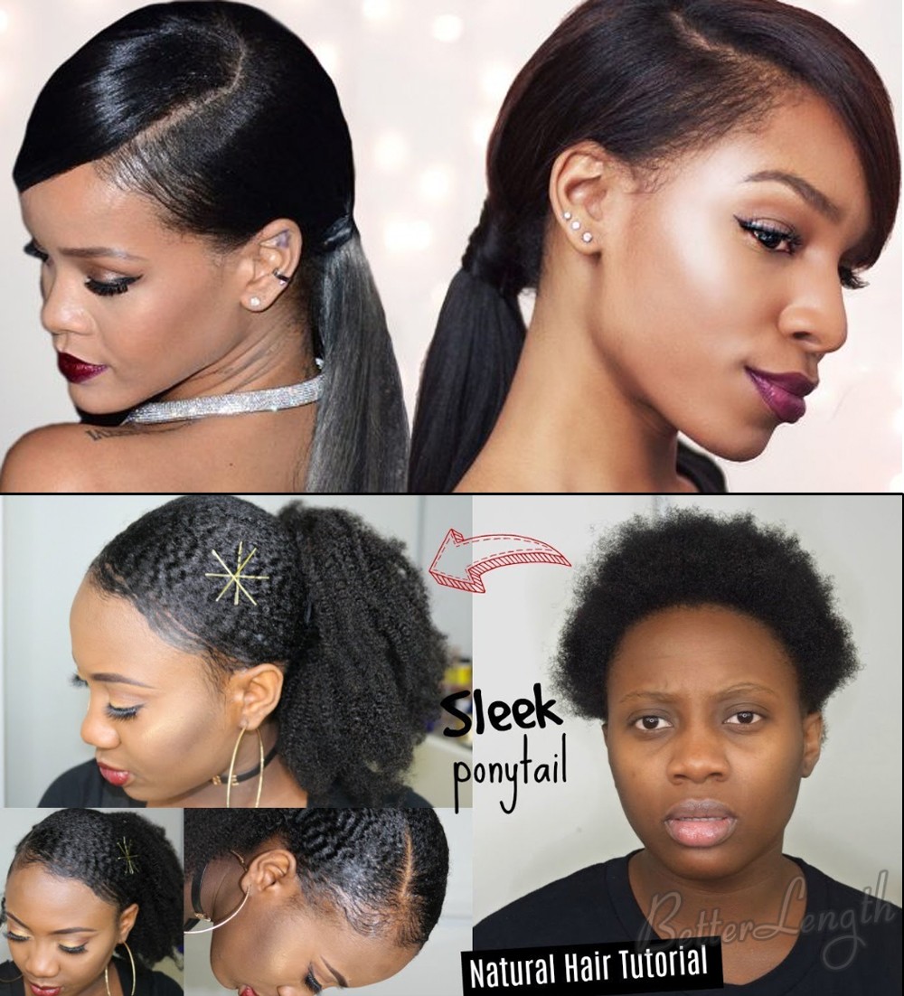 Lowsleekponytail - 5 Trendy Summer Natural Hairstyles You Must Be Try Using Your Textured Clip Ins