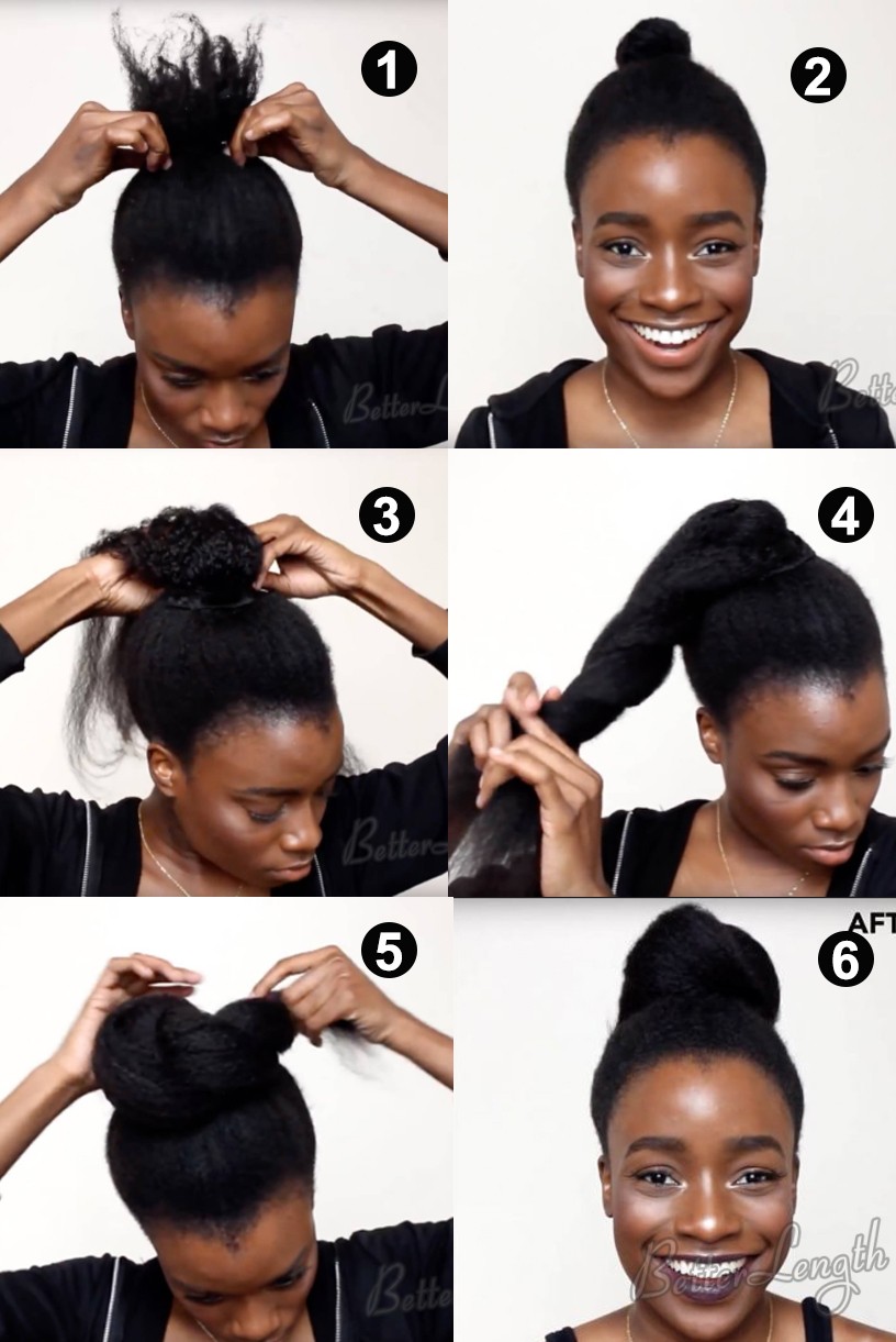 onebun - 5 Trendy Summer Natural Hairstyles You Must Be Try Using Your Textured Clip Ins