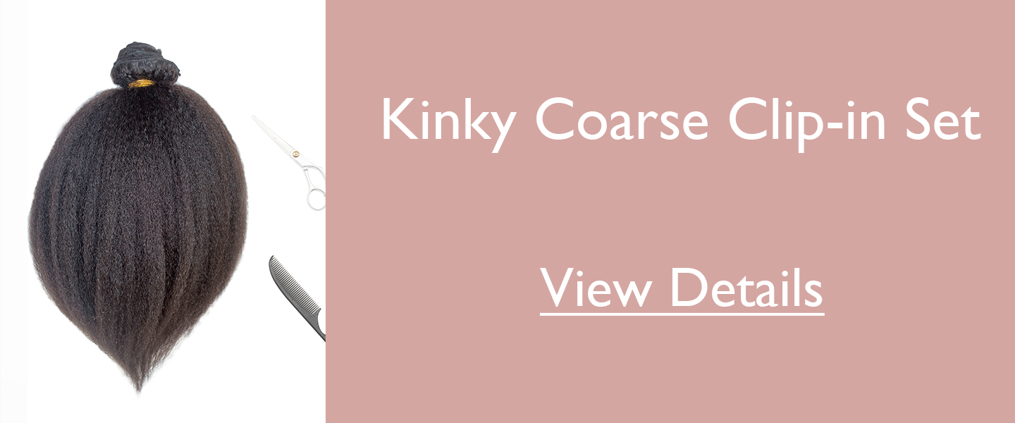kinkycoarse - How to Do Easy Hairstyle with Kinky Coarse Clip-ins