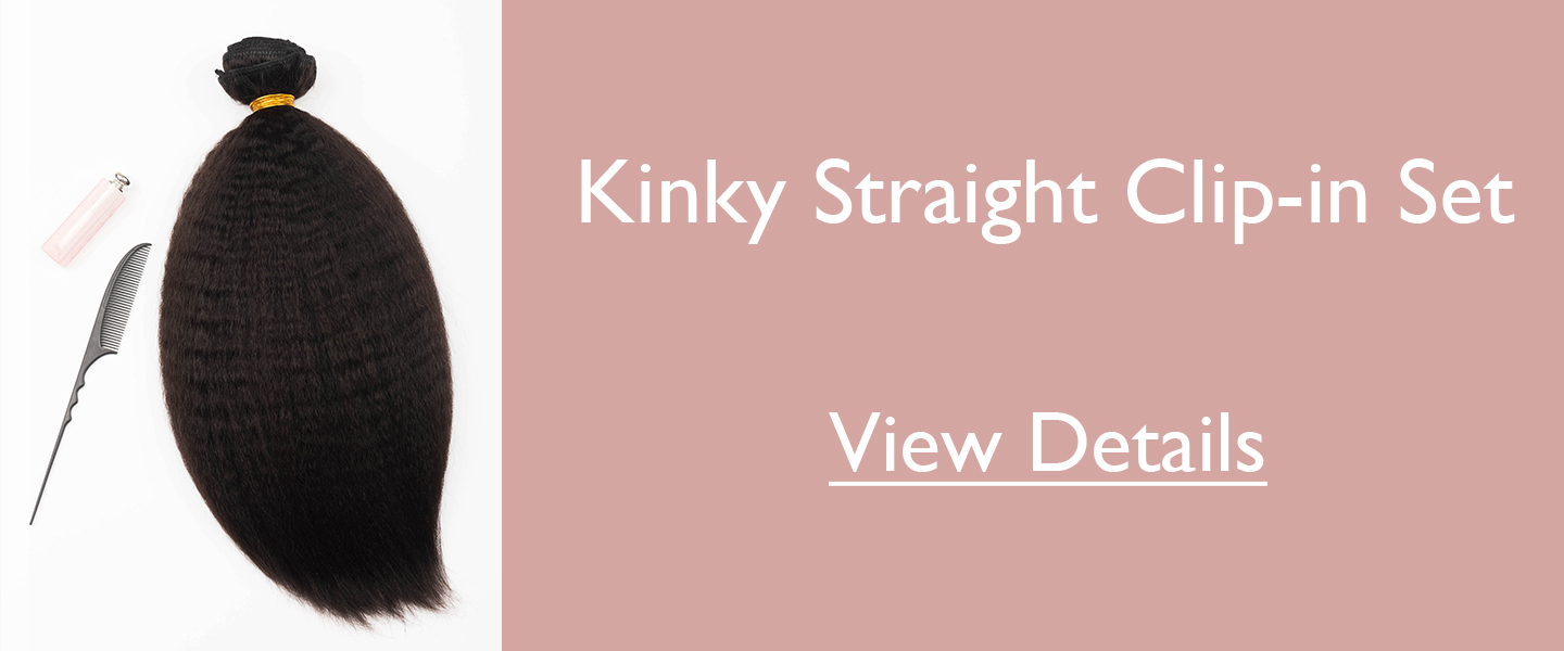 kinkystraight - How to Do A Ponytail with Kinky Straight Clip-ins