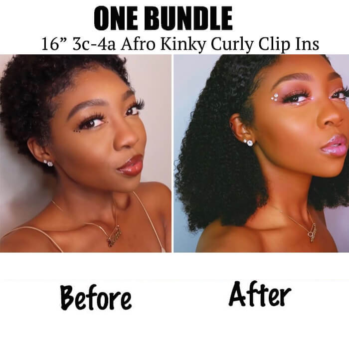 Afro Kinky Curly Clip In Hair Extensions 3c 4a Natural Hair Betterlength