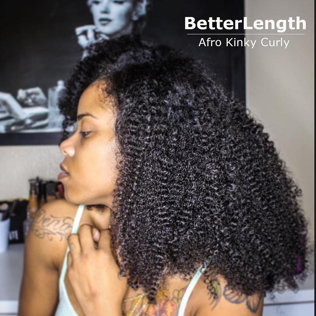 Afro Kinky Curly Clip In Hair Extensions 3c4a Natural Hair