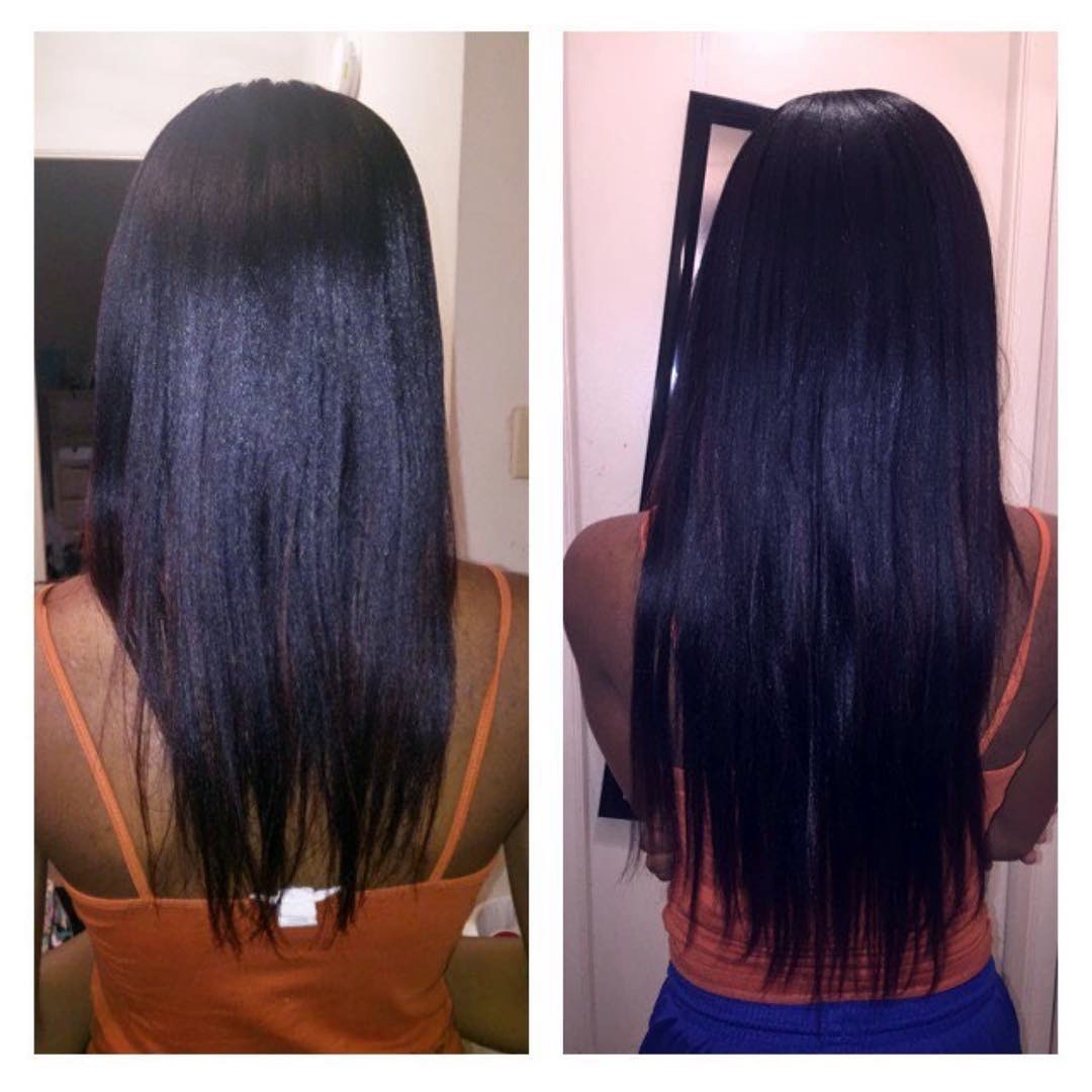 Light Yaki Clip In Hair Extensions Relaxed Hair BetterLength